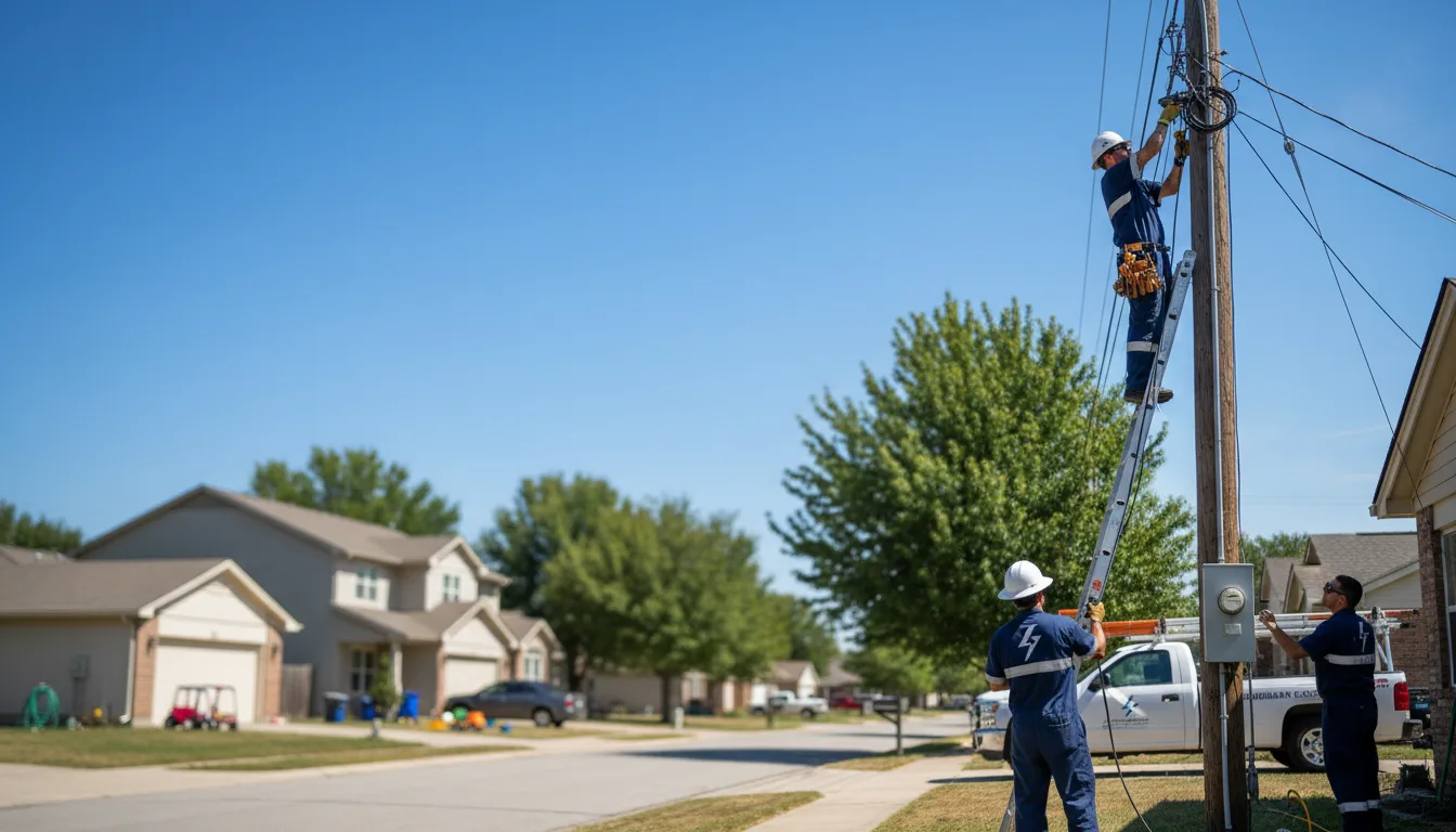 Residential electrician providing installation services in Keiser, AR